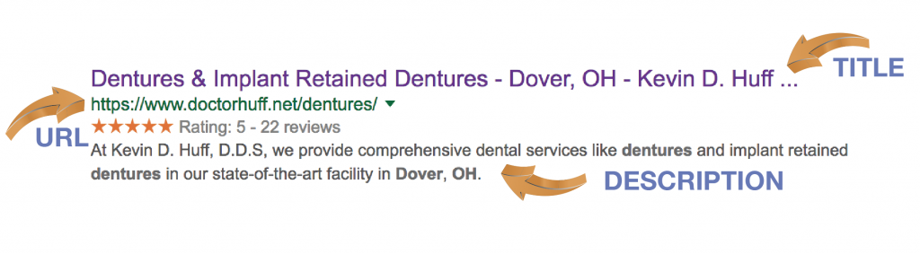 Example of Google Search Snippet